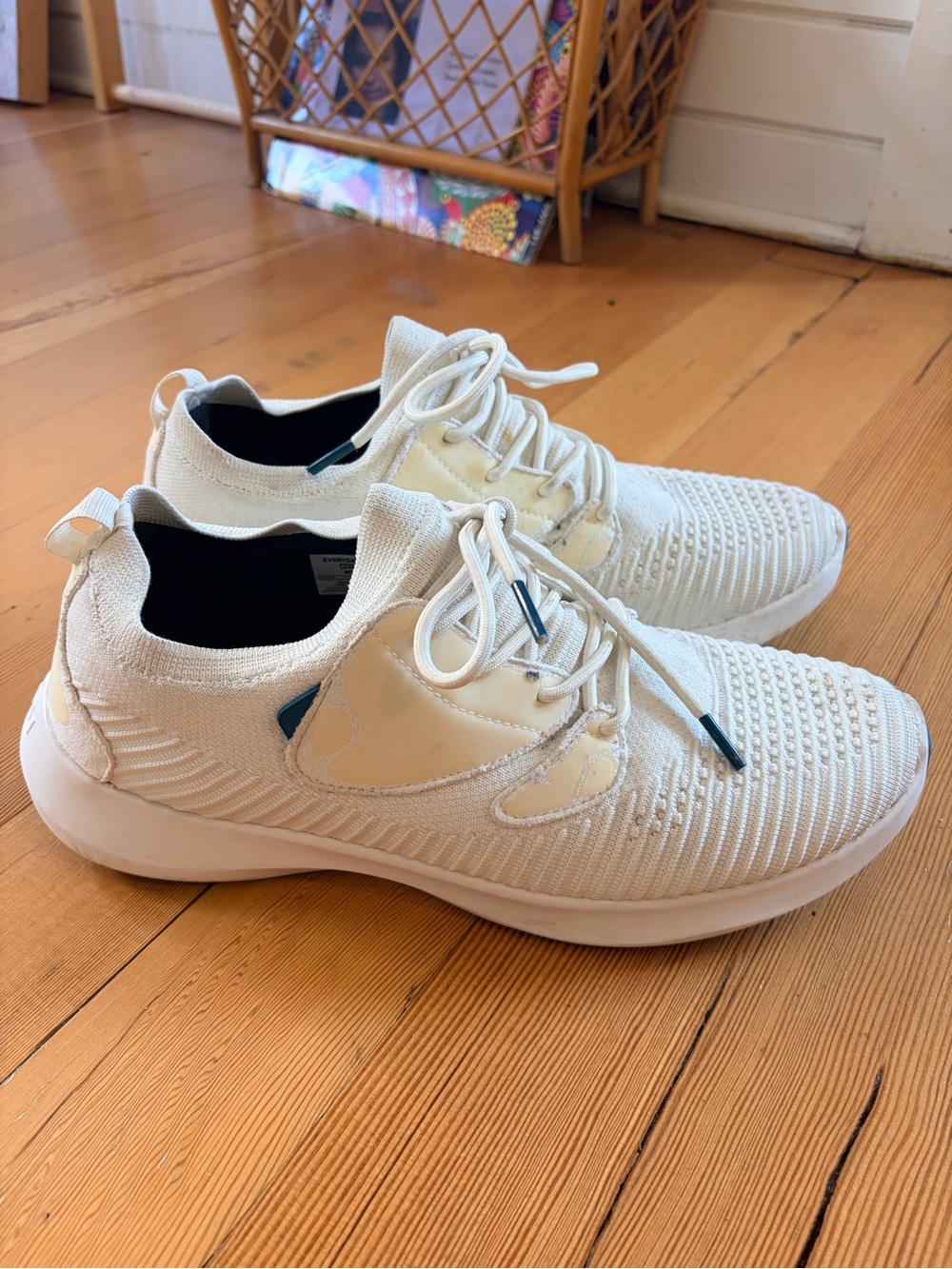 Vessi Men’s Everyday Move 2.0 Ivory Waterproof Sneakers, Size 11